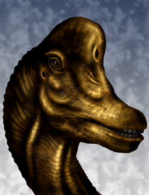 ブラキオサウルスの頭部